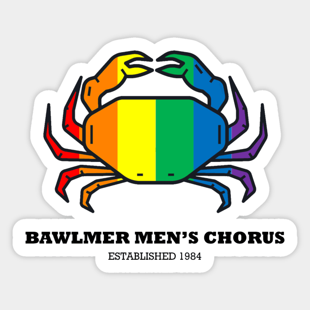 Bawlmer Men's Chorus Crab Sticker by baltimoremenschorus